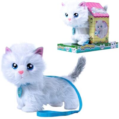 Bizak Animagic 64550196 Mimi Mimitos, peluche interactive, 2 ans, adorable et amusante, très douce, marche, miaule et bouge la queue Bizak Animagic 64550196 Mimi Mimitos, peluche interactive, 2 ans, adorable et amusante, très douce, marche, miaule et bouge la queue
