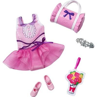Barbie Vêtements, jouets préscolaires, mon premier pack de mode, justaucorps tutu, accessoires de jeu facile à déguiser, ballet et danse Barbie Vêtements, jouets préscolaires, mon premier pack de mode, justaucorps tutu, accessoires de jeu facile à déguiser, ballet et danse