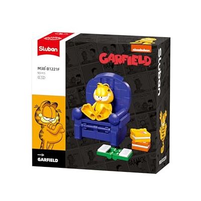 Sluban Garfield Jeu de Construction, Chaise Bleue, 93 Pièces, pour Enfants de 6 à 12 Ans, M38-B1221F Sluban Garfield Jeu de Construction, Chaise Bleue, 93 Pièces, pour Enfants de 6 à 12 Ans, M38-B1221F