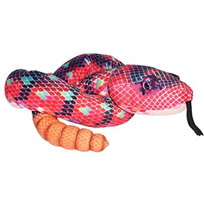 WILD REPUBLIC Serpent Coleur Rouge et Verte Anakonda, Snakesss Animal en Peluche, 137 cm, 23527, Multicolore WILD REPUBLIC Serpent Coleur Rouge et Verte Anakonda, Snakesss Animal en Peluche, 137 cm, 23527, Multicolore