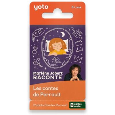 YOTO Marlène Jobert raconte Les Contes de Perrault, Livre Audio pour Enfants en français, à écouter sur la Boîte à Histoires Player et Mini YOTO Marlène Jobert raconte Les Contes de Perrault, Livre Audio pour Enfants en français, à écouter sur la Boîte à Histoires Player et Mini