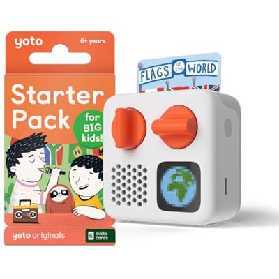 YOTO Mini Édition 2024 + Starter Pack 7 à 11 Ans, Boîte à Histoires, conteuse avec veilleuse, Horloge, 5 Livres Audio Anglais pour Enfant, Contes musicaux, imagier à écouter YOTO Mini Édition 2024 + Starter Pack 7 à 11 Ans, Boîte à Histoires, conteuse avec veilleuse, Horloge, 5 Livres Audio Anglais pour Enfant, Contes musicaux, imagier à écouter