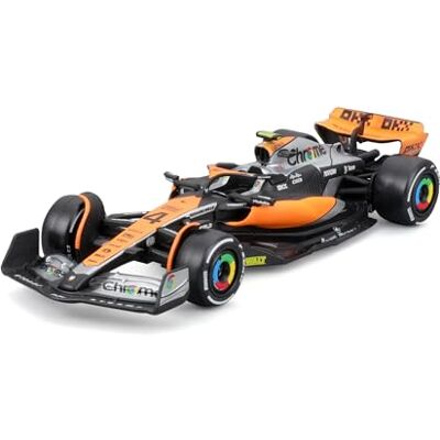 Bburago McLaren MCL60 Lando Norris #4 2023 – Modèle réduit réaliste à l'échelle 1:43, piloté par Lando Norris, sous licence officielle McLaren, âge recommandé : 3 ans et plus Bburago McLaren MCL60 Lando Norris #4 2023 – Modèle réduit réaliste à l'échelle 1:43, piloté par Lando Norris, sous licence officielle McLaren, âge recommandé : 3 ans et plus