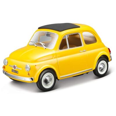 Bburago Maquette Fiat 500F (1965) à l'échelle 1:24, kit de montage de 43 pièces, réplique détaillée de la voiture d'époque, licence officielle Fiat, idéale pour l'exposition, 14+ Bburago Maquette Fiat 500F (1965) à l'échelle 1:24, kit de montage de 43 pièces, réplique détaillée de la voiture d'époque, licence officielle Fiat, idéale pour l'exposition, 14+