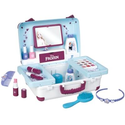 Smoby La Reine des Neiges Valise Beauté Coiffure + Onglerie + Maquillage Factice 13 Accessoires A Partir de 3 Ans Fabrication Française Smoby La Reine des Neiges Valise Beauté Coiffure + Onglerie + Maquillage Factice 13 Accessoires A Partir de 3 Ans Fabrication Française