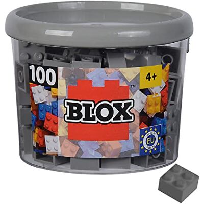 Simba 104114534 Blox Lot de 100 blocs de construction gris pour enfants à partir de 3 ans et plus de 4 pierres, en boîte, de haute qualité, entièrement compatible avec de nombreux autres fabricants Simba 104114534 Blox Lot de 100 blocs de construction gris pour enfants à partir de 3 ans et plus de 4 pierres, en boîte, de haute qualité, entièrement compatible avec de nombreux autres fabricants