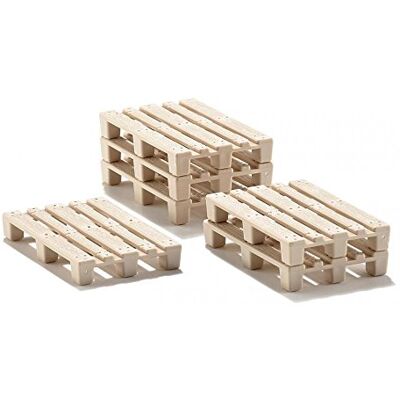 Siku 7015, Pallet Accessory Set, Plastic, Beige, 50 pieces, For tractors and toy worlds at a 1:50 or 1:32 scale Siku 7015, Pallet Accessory Set, Plastic, Beige, 50 pieces, For tractors and toy worlds at a 1:50 or 1:32 scale