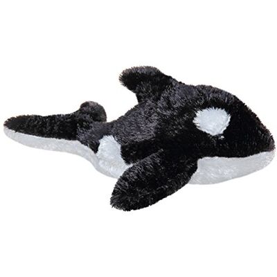 Aurora World , 16634, Mini Flopsie Orque, 20 cm, Peluche, Noir et Blanc Aurora World , 16634, Mini Flopsie Orque, 20 cm, Peluche, Noir et Blanc