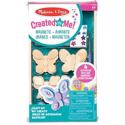Melissa & Doug Modèle Kit d'artisanat aimants en bois de papillon à décorer soi-même Melissa & Doug Modèle Kit d'artisanat aimants en bois de papillon à décorer soi-même