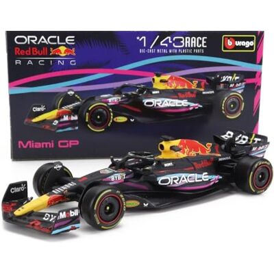 Bburago F1 RED BULL RB19 2023 MIAMI GP MAX 1 Modèle Auto DieCast Échelle 1/43 12 cm 38082 Bburago F1 RED BULL RB19 2023 MIAMI GP MAX 1 Modèle Auto DieCast Échelle 1/43 12 cm 38082