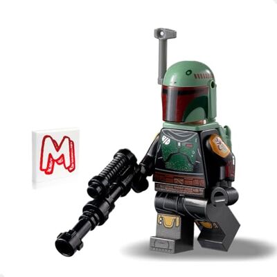Lego Star Wars The Book of Boba Fett Minifigure Boba Fett with Beskar Armor, Jet Pack, and Blaster (75312) 2021 Lego Star Wars The Book of Boba Fett Minifigure Boba Fett with Beskar Armor, Jet Pack, and Blaster (75312) 2021