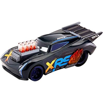 Mattel Disney Pixar Cars Petite Voiture Xrs Drag Racing, Jackson Storm, Véhicule avec Pistons Animés et Flammes, Jouet pour Enfant, Gfv36 Mattel Disney Pixar Cars Petite Voiture Xrs Drag Racing, Jackson Storm, Véhicule avec Pistons Animés et Flammes, Jouet pour Enfant, Gfv36