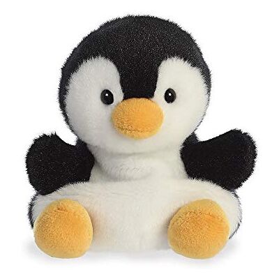 Aurora , 33481, Palm Pals, Pingouin Chilly, 13 cm, Peluche, Noir et Blanc Aurora , 33481, Palm Pals, Pingouin Chilly, 13 cm, Peluche, Noir et Blanc