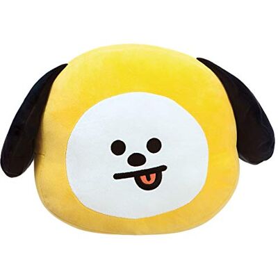 Aurora Produits officiels BT21 signés World, coussin peluche CHIMMY, 61341, jaune Aurora Produits officiels BT21 signés World, coussin peluche CHIMMY, 61341, jaune