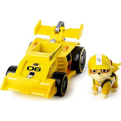 Paw Patrol Véhicule de luxe Ready Race, Rescue Rubble's Race & Go avec sons, pour enfants à partir de 3 ans Paw Patrol Véhicule de luxe Ready Race, Rescue Rubble's Race & Go avec sons, pour enfants à partir de 3 ans