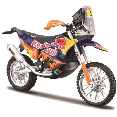 Bburago Burago - 1:18 WRB Cycle-KTM 450 Rally Factory Edition 2019 (Rider : Toby Prix), Couleur Assorted Designs And Couleurs, B18-51086 Bburago Burago - 1:18 WRB Cycle-KTM 450 Rally Factory Edition 2019 (Rider : Toby Prix), Couleur Assorted Designs And Couleurs, B18-51086