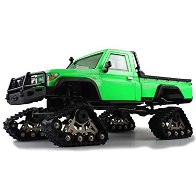 Amewi 22473 AMXRock RCX8PT Scale Crawler Pick-Up Échelle Crawler Pick-Up 1:8, roues à chaîne, télécommandée, RTR, vert Amewi 22473 AMXRock RCX8PT Scale Crawler Pick-Up Échelle Crawler Pick-Up 1:8, roues à chaîne, télécommandée, RTR, vert