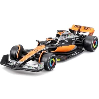 Bburago Mclaren MCL60 Oscar Piastri #81 2023 – Modèle réduit réaliste à l'échelle 1:43, piloté par Oscar Piastri, licence officielle MCLaren, âge recommandé 3+ ans Bburago Mclaren MCL60 Oscar Piastri #81 2023 – Modèle réduit réaliste à l'échelle 1:43, piloté par Oscar Piastri, licence officielle MCLaren, âge recommandé 3+ ans