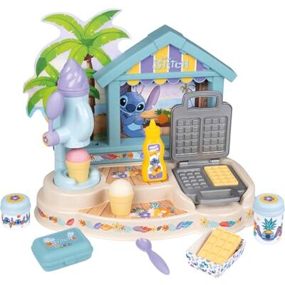 Smoby Stitch Paillote Gourmande Beach Bar Glaces Magiques et Gaufrier 12 Accessoires inclus A Partir de 3 Ans Fabrication Française Smoby Stitch Paillote Gourmande Beach Bar Glaces Magiques et Gaufrier 12 Accessoires inclus A Partir de 3 Ans Fabrication Française