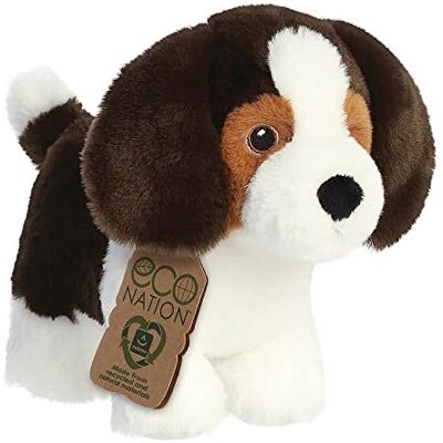Aurora World- Aurore , 35047, Eco Nation Beagle Chien, 20cm, Peluche, Noir & Blanc Aurora World- Aurore , 35047, Eco Nation Beagle Chien, 20cm, Peluche, Noir & Blanc