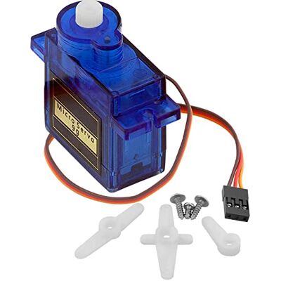 AZDelivery Micro Servo Motor compatibles avec SG90 9G pour RC Robot Hélicoptère/Avion Compatible avec Arduino et Raspberry Pi Incluant un E-Book! AZDelivery Micro Servo Motor compatibles avec SG90 9G pour RC Robot Hélicoptère/Avion Compatible avec Arduino et Raspberry Pi Incluant un E-Book!