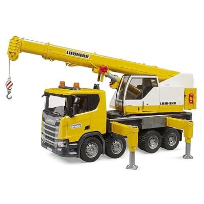 bruder Liebherr Scania Super 560R Camion grue Jaune Échelle 1:16 Module de lumière/son bruder Liebherr Scania Super 560R Camion grue Jaune Échelle 1:16 Module de lumière/son
