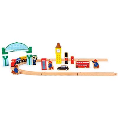 Small Foot Paddington And Paddington Bear 5998 Circuit De Trains Miniatures Et Rail Set De Jeu Chemin De Fer Small Foot Paddington And Paddington Bear 5998 Circuit De Trains Miniatures Et Rail Set De Jeu Chemin De Fer