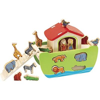 Simba Toys 100002084 Ensemble de Jouets - Arche de Noé en Bois avec Animaux Simba Toys 100002084 Ensemble de Jouets - Arche de Noé en Bois avec Animaux