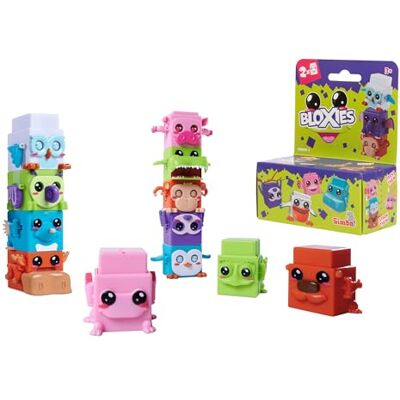 Simba Bloxies figuur (2 stuks), dierenbouwstenen om te stapelen en te verzamelen met bewegingseffect, speelgoed voor kinderen vanaf 3 jaar, willekeurige selectie in verrassingsverpakking 105952626 Simba Bloxies figuur (2 stuks), dierenbouwstenen om te stapelen en te verzamelen met bewegingseffect, speelgoed voor kinderen vanaf 3 jaar, willekeurige selectie in verrassingsverpakking 105952626
