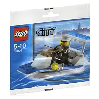 Lego City Police Boat 30-Piece Construction Toy #30002 Lego City Police Boat 30-Piece Construction Toy #30002