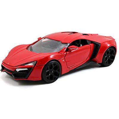 Jada Toys Fast & Furious Lykan Hypersport Voiture tuning échelle 1/24 Portes ouvrantes Capot et Coffre Rouge Jada Toys Fast & Furious Lykan Hypersport Voiture tuning échelle 1/24 Portes ouvrantes Capot et Coffre Rouge