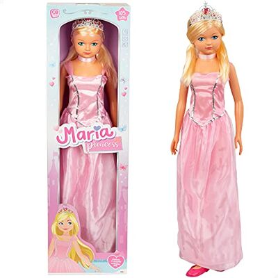 COLORBABY 43993 Grande poupée, hauteur 105 cm, princesse, jouets garçons et filles 3 ans, coiffure, articulés, chaussures, couronne COLORBABY 43993 Grande poupée, hauteur 105 cm, princesse, jouets garçons et filles 3 ans, coiffure, articulés, chaussures, couronne