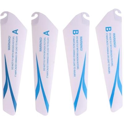 HINAYOSAN Lot de 4 hélices de ventilateur A B pour hélicoptère en plein air et compétitions HINAYOSAN Lot de 4 hélices de ventilateur A B pour hélicoptère en plein air et compétitions