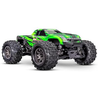 Traxxas Mini Maxx 4WD Brushless BL-2S RTR 1:12 Monster Truck vert avec batterie + chargeur USB/C 2 A Traxxas Mini Maxx 4WD Brushless BL-2S RTR 1:12 Monster Truck vert avec batterie + chargeur USB/C 2 A