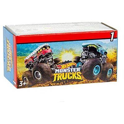 Hot Wheels Monster Trucks Minis Modèles Mystères, Voiture Miniature avec Roues géantes, Modèle aléatoire, GPB72 Multicolore Hot Wheels Monster Trucks Minis Modèles Mystères, Voiture Miniature avec Roues géantes, Modèle aléatoire, GPB72 Multicolore