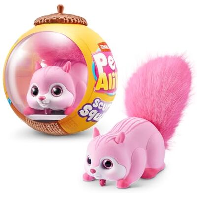 Pets Alive ZURU Scurry'n Squirrel (rose) – Jouet robot interactif pour animal de compagnie, écureuil en mouvement avec mouvements et sons réalistes, à partir de 2 ans Pets Alive ZURU Scurry'n Squirrel (rose) – Jouet robot interactif pour animal de compagnie, écureuil en mouvement avec mouvements et sons réalistes, à partir de 2 ans
