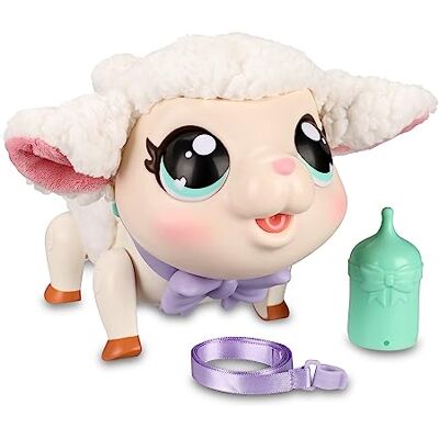 Little Live Pets My Little Lamb Snowie, agneau interactif, animal de compagnie interactif à soigner, avec sons et mouvements, petit animal de compagnie qui marche, danse et mange, enfants à partir de Little Live Pets My Little Lamb Snowie, agneau interactif, animal de compagnie interactif à soigner, avec sons et mouvements, petit animal de compagnie qui marche, danse et mange, enfants à partir de
