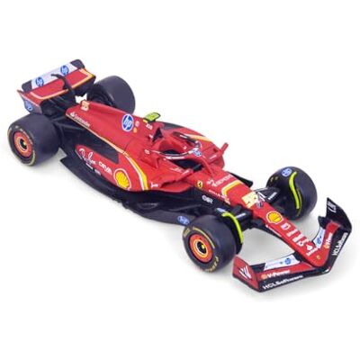 Bburago F1 Formula 1 Ferrari SF-24 (2024) SAINZ 1:43 Scale Incredibly Detailed Die-Cast Replica Collectible Race Car Model Bburago F1 Formula 1 Ferrari SF-24 (2024) SAINZ 1:43 Scale Incredibly Detailed Die-Cast Replica Collectible Race Car Model