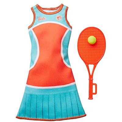Barbie HBV66 Fashion Pack Tenue de sportive, robe et raquette de tennis Barbie HBV66 Fashion Pack Tenue de sportive, robe et raquette de tennis