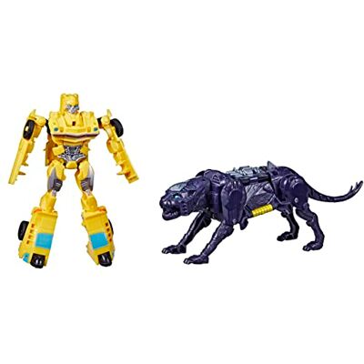 Transformers : Rise of the Beasts, Beast Alliance, pack de 2 figurines Beast Combiners Bumblebee, à partir de 6 ans, 12,5 cm Transformers : Rise of the Beasts, Beast Alliance, pack de 2 figurines Beast Combiners Bumblebee, à partir de 6 ans, 12,5 cm