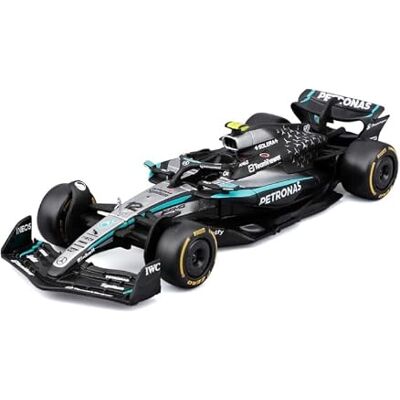 Bburago F1 Mercedes-AMG W16 2025#12 Antonelli, Auto Diecast à l'échelle 1:43 avec détails authentiques, Réplique F1 Mercedes, Livrée Argent/Noir, Licence Officielle, Âge recommandé 3 ans Bburago F1 Mercedes-AMG W16 2025#12 Antonelli, Auto Diecast à l'échelle 1:43 avec détails authentiques, Réplique F1 Mercedes, Livrée Argent/Noir, Licence Officielle, Âge recommandé 3 ans