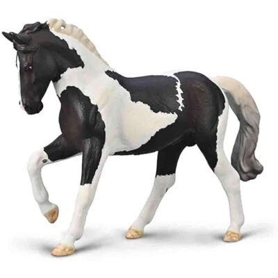 Collecta Warmblood Stallion (Black Tobiano) – Jouets réalistes finis à la main, figurines et modèles d'animaux, cadeaux pour les tout-petits et les enfants, à partir de 3 ans Collecta Warmblood Stallion (Black Tobiano) – Jouets réalistes finis à la main, figurines et modèles d'animaux, cadeaux pour les tout-petits et les enfants, à partir de 3 ans