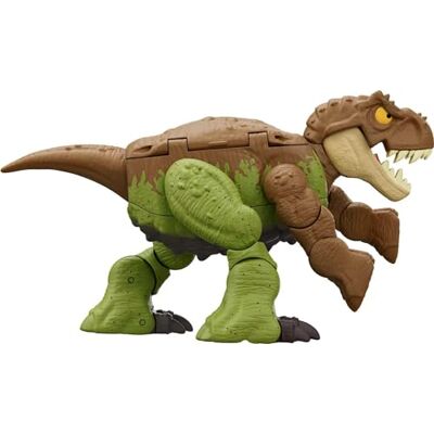 Mattel Jurassic World HLP06 Jouet de transformation de dinosaure Tyrannosaurus T Rex en Ankylosaurus en 11 étapes Double Danger 2 en 1 Fierce Changers Mattel Jurassic World HLP06 Jouet de transformation de dinosaure Tyrannosaurus T Rex en Ankylosaurus en 11 étapes Double Danger 2 en 1 Fierce Changers