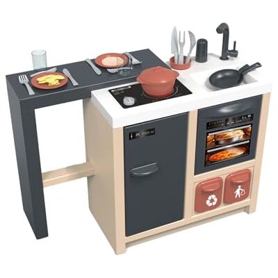 Smoby Cuisine Ilot Design Moderne Surface de Jeu à 360° Fonctions Traditionnelles 23 Accessoires Matière Recyclée A Partir de 3 Ans Fabrication Française Smoby Cuisine Ilot Design Moderne Surface de Jeu à 360° Fonctions Traditionnelles 23 Accessoires Matière Recyclée A Partir de 3 Ans Fabrication Française