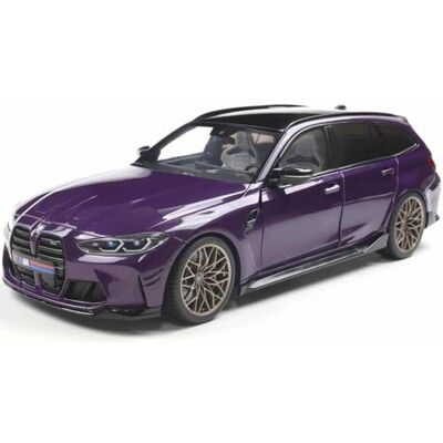 Solido BMW M3 Touring G81-1:18 Voiture miniature Violet métallisé Modèle Die-Cast détaillé avec intérieur et moteur Modèle officiel de collection BMW Solido BMW M3 Touring G81-1:18 Voiture miniature Violet métallisé Modèle Die-Cast détaillé avec intérieur et moteur Modèle officiel de collection BMW