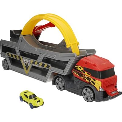 COLORBABY Teamsterz 39495 Camion lanceur de voitures, piste avec looping, rampe réglable, comprend 1 voiture métallique, capacité pour 14 voitures, jouet interactif, fonctionne sans piles, dès 3 ans COLORBABY Teamsterz 39495 Camion lanceur de voitures, piste avec looping, rampe réglable, comprend 1 voiture métallique, capacité pour 14 voitures, jouet interactif, fonctionne sans piles, dès 3 ans