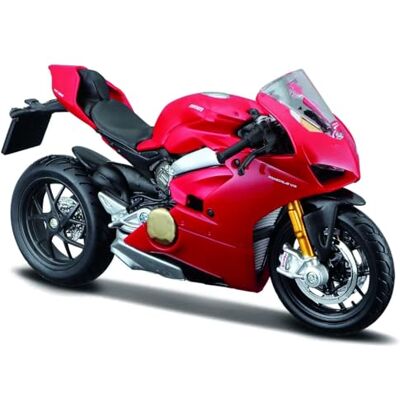 Bburago Ducati Panigale V4, moto Diecast à l'échelle 1:18, réplique détaillée de la Superbike italienne, modèle officiel avec roues libres, licence Ducati, âge recommandé 3+ ans Bburago Ducati Panigale V4, moto Diecast à l'échelle 1:18, réplique détaillée de la Superbike italienne, modèle officiel avec roues libres, licence Ducati, âge recommandé 3+ ans
