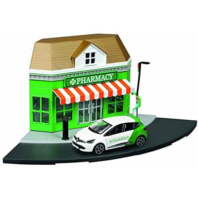 Bburago B18-31511 Street Fire City Pharmacy 1:43 avec 1 Voiture, Motifs et Couleurs Assortis Bburago B18-31511 Street Fire City Pharmacy 1:43 avec 1 Voiture, Motifs et Couleurs Assortis