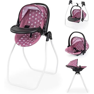 Bayer Design Accessoires pour poupons ensemble 4 en 1 Chaise haute Bayer Design Accessoires pour poupons ensemble 4 en 1 Chaise haute