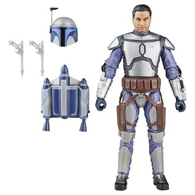 Star Wars The Black Series Jango Fett, figurine de collection de 15 cm : L'Attaque des clones Star Wars The Black Series Jango Fett, figurine de collection de 15 cm : L'Attaque des clones